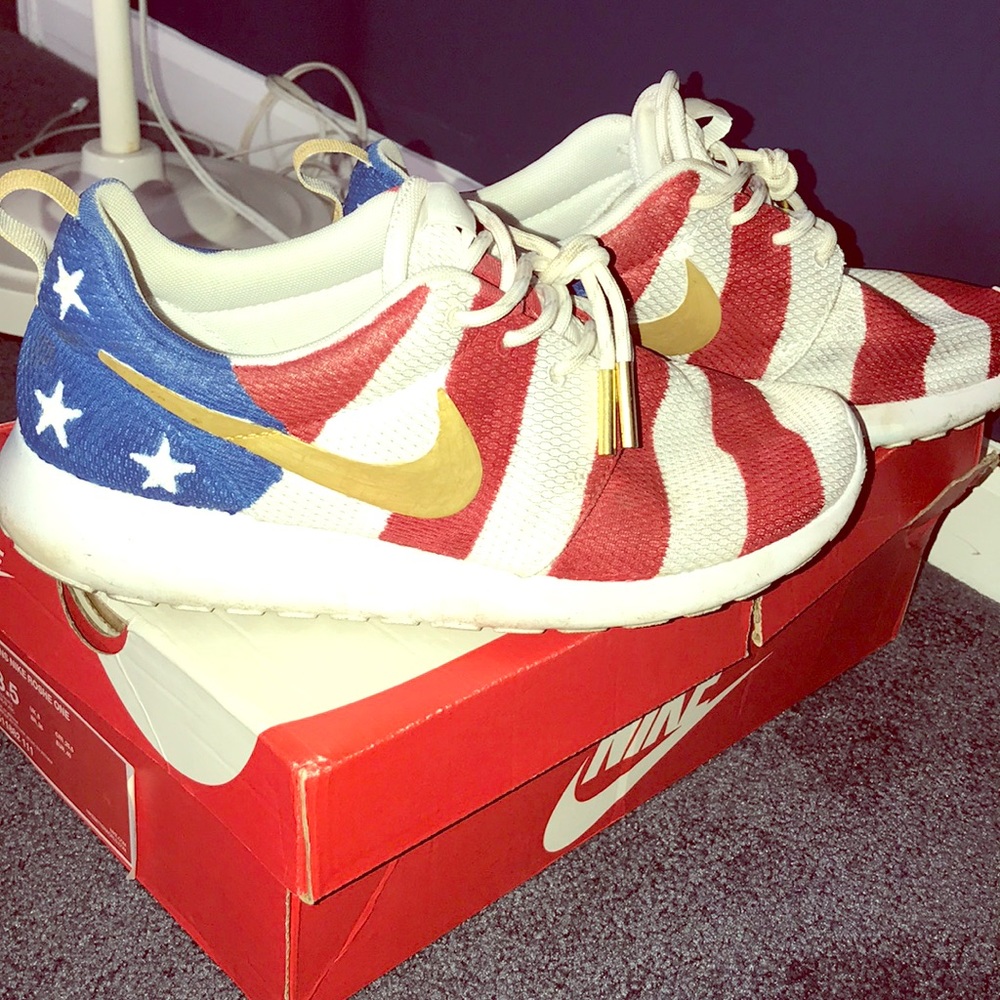Handmade American Flag Nike sneakers